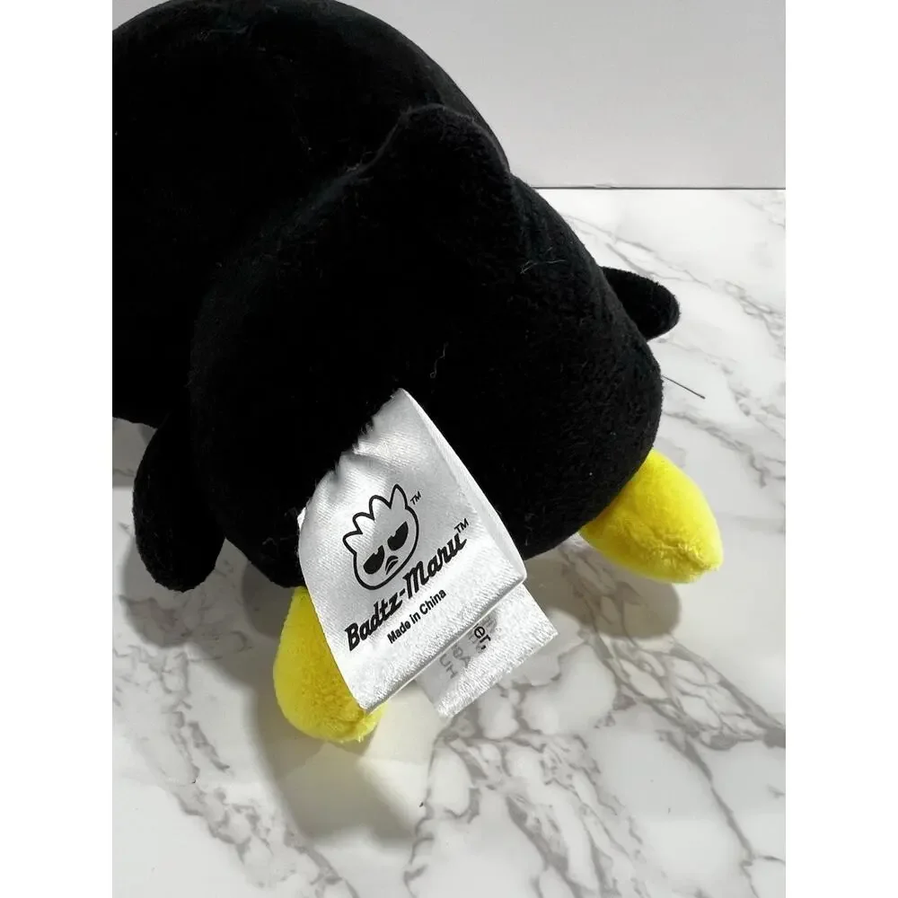 2024 Sanrio Badtz-Maru Plush w/ Rose 10” Black Penguin Stuffed Animal